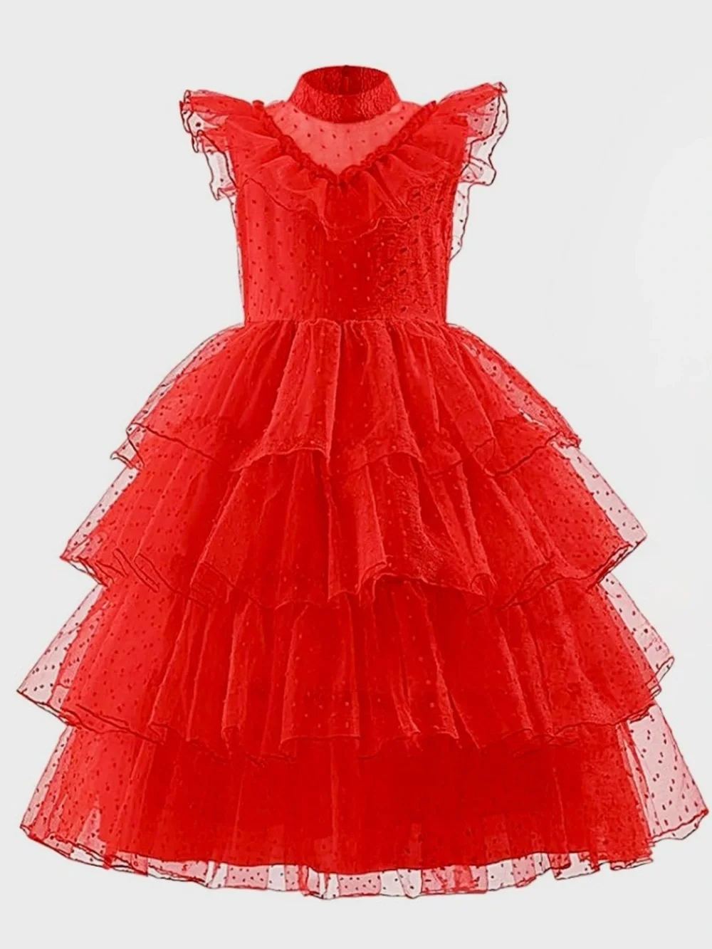 NWT Kids Lydia Deetz Dress | Beetlejuice Inspired Gothic Halloween Red Dress
